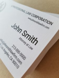Aladdin Print, Extra Linen Business Cards, Corporate Business Cards