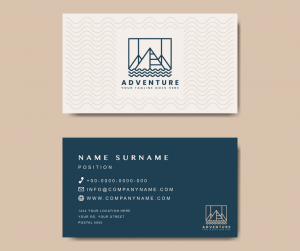 aladdin print, graphic design, business card using different font sizes